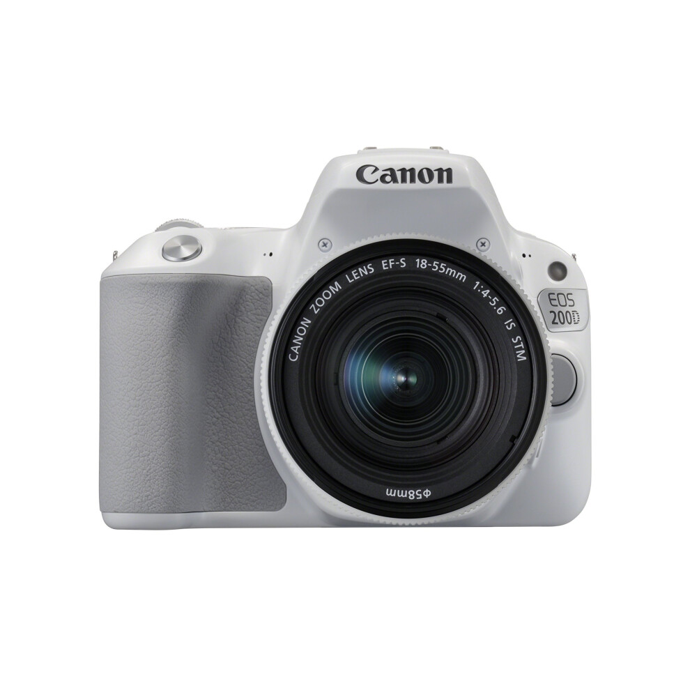 Canon EOS 200D DSLR Camera & EF-S 18-55 mm f/4-5.6 IS STM Lens - White