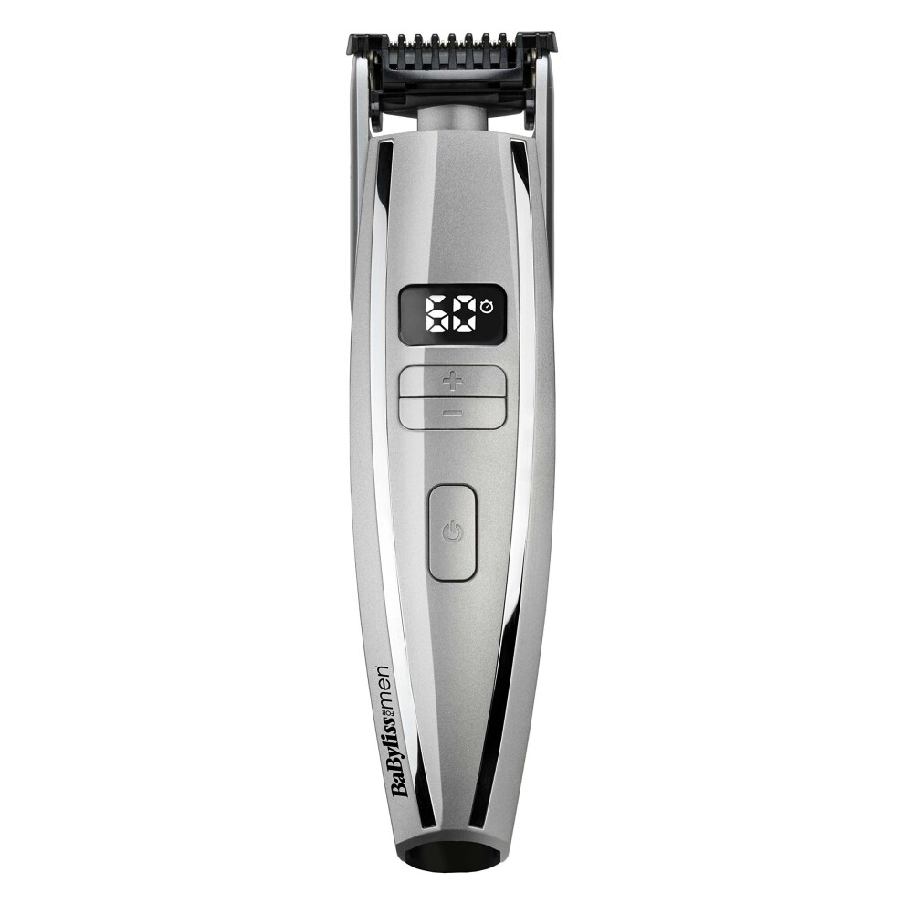 BaByliss 7896U For Men I Stubble 3 Beard Trimmer Shaver Cordless Silver