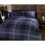 Rapport Argyle Duvet Set, Polyester-Cotton, Blue, Double 1