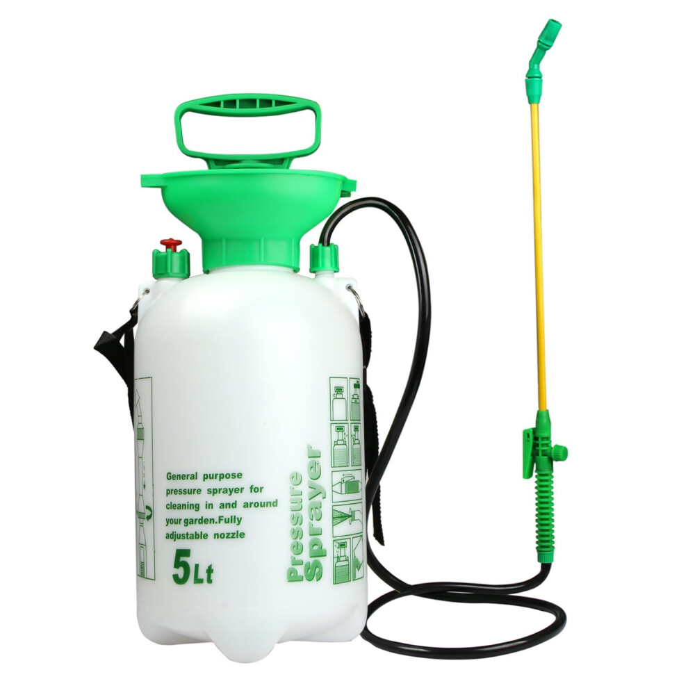 Voxon 5L Pump Action Pressure Sprayer, Garden Knapsack Sprayer