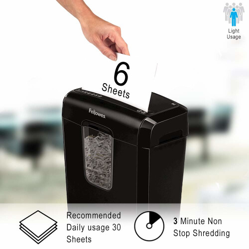 Fellowes Fellowes Powershred 6C 6 Sheet Cross Cut 2