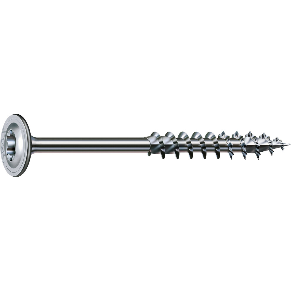 Spax wood screw 8.0Â x 220 mm, pack of 50, T-Star plus, flat head, partial thread, 4Cut, WIROX A3J, 251010802205