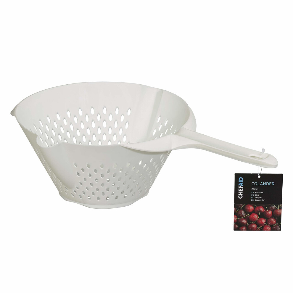 Chef Aid Plastic Colander with Long Handle