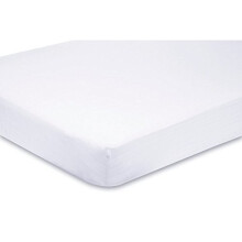 2 x Cot Fitted Sheets 100% Cotton Very Soft (60 x 120 cm) (White)