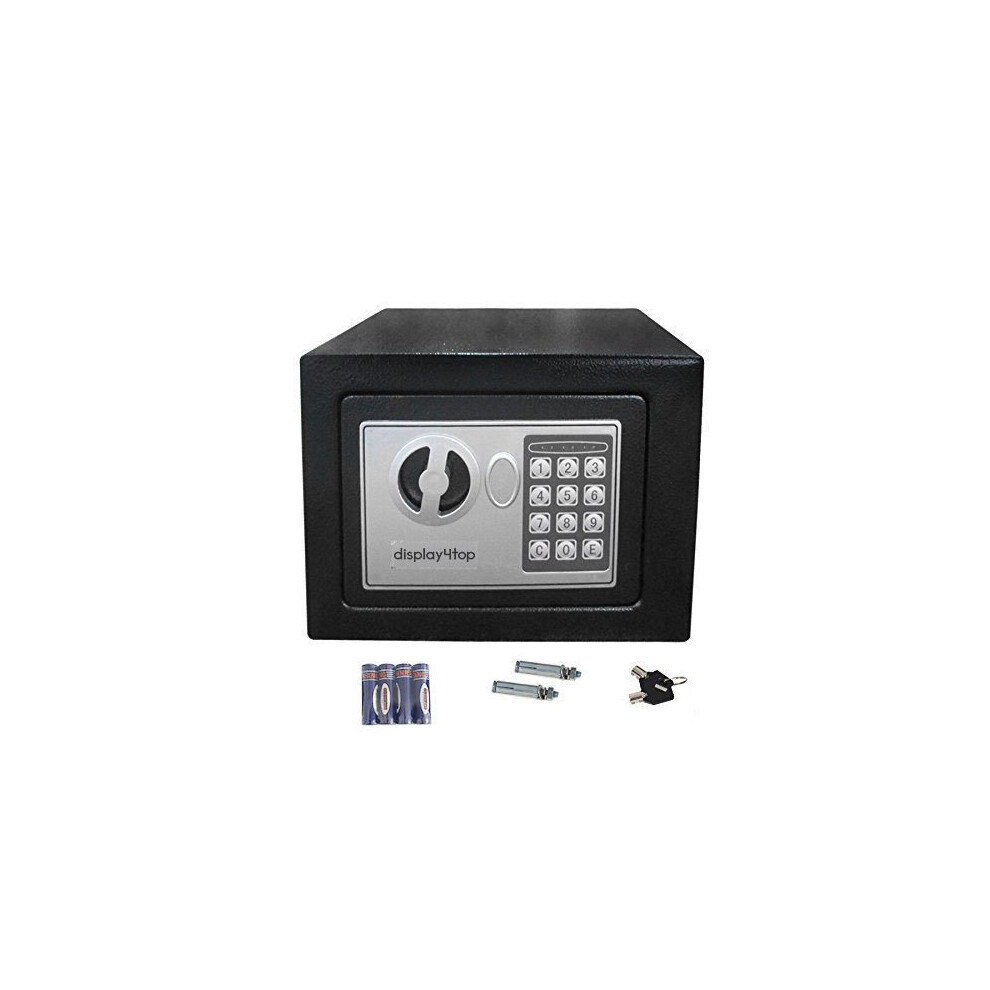 Display4top Security Steel small home Office Digital Electronic Safe Box with Two Keys (17*23*17cm)