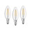 OSRAM Osram Candle Shape Base Classic B LED Lamp, Warm White, E14, 4 W, Set of 3 1