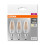 OSRAM Osram Candle Shape Base Classic B LED Lamp, Warm White, E14, 4 W, Set of 3 4