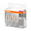 OSRAM Osram Candle Shape Base Classic B LED Lamp, Cool White, E14, 4 W, Set of 3 5
