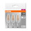 OSRAM Osram Candle Shape Base Classic B LED Lamp, Cool White, E14, 4 W, Set of 3 4