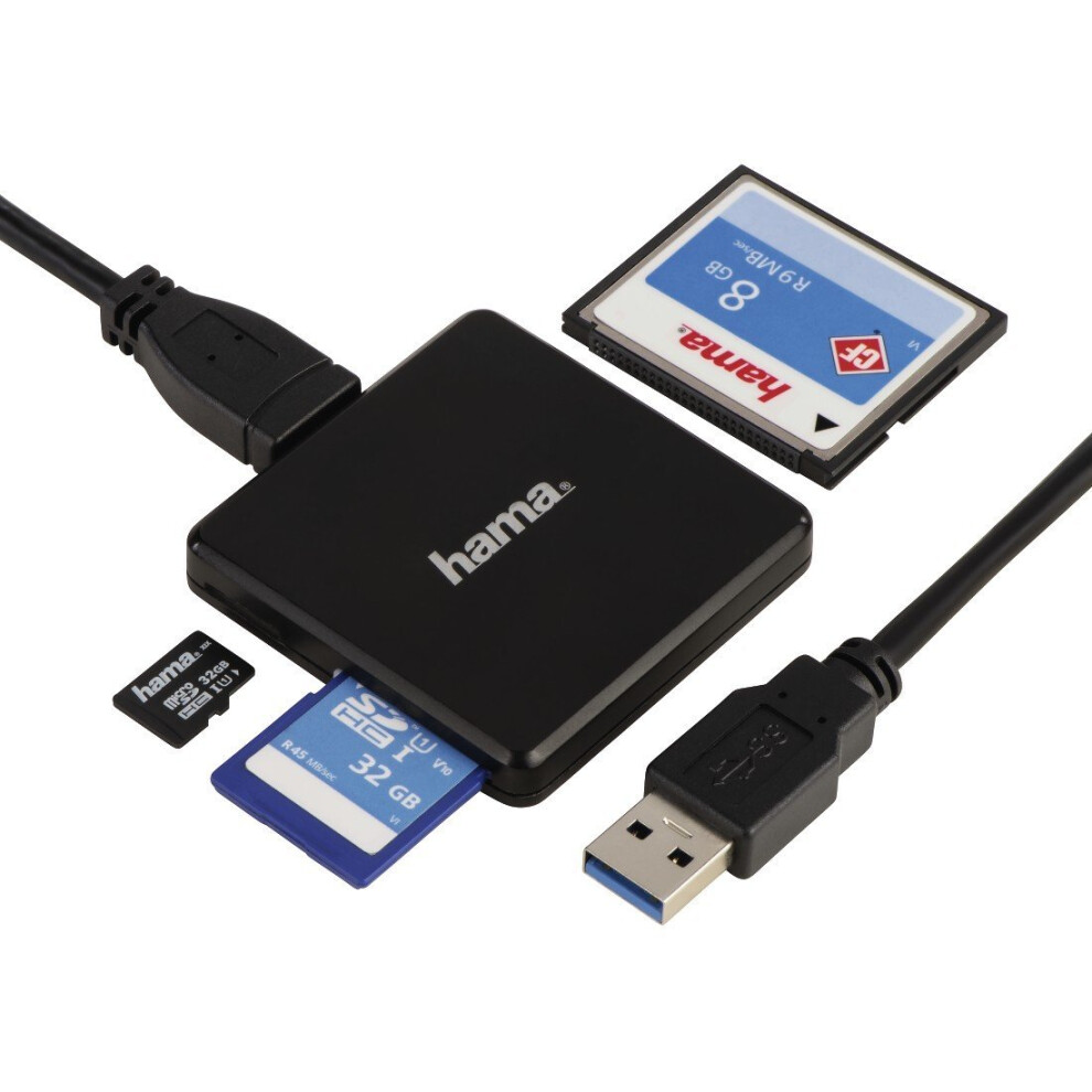 Hama Card Reader 35-in-1 Black multi USB 3.0