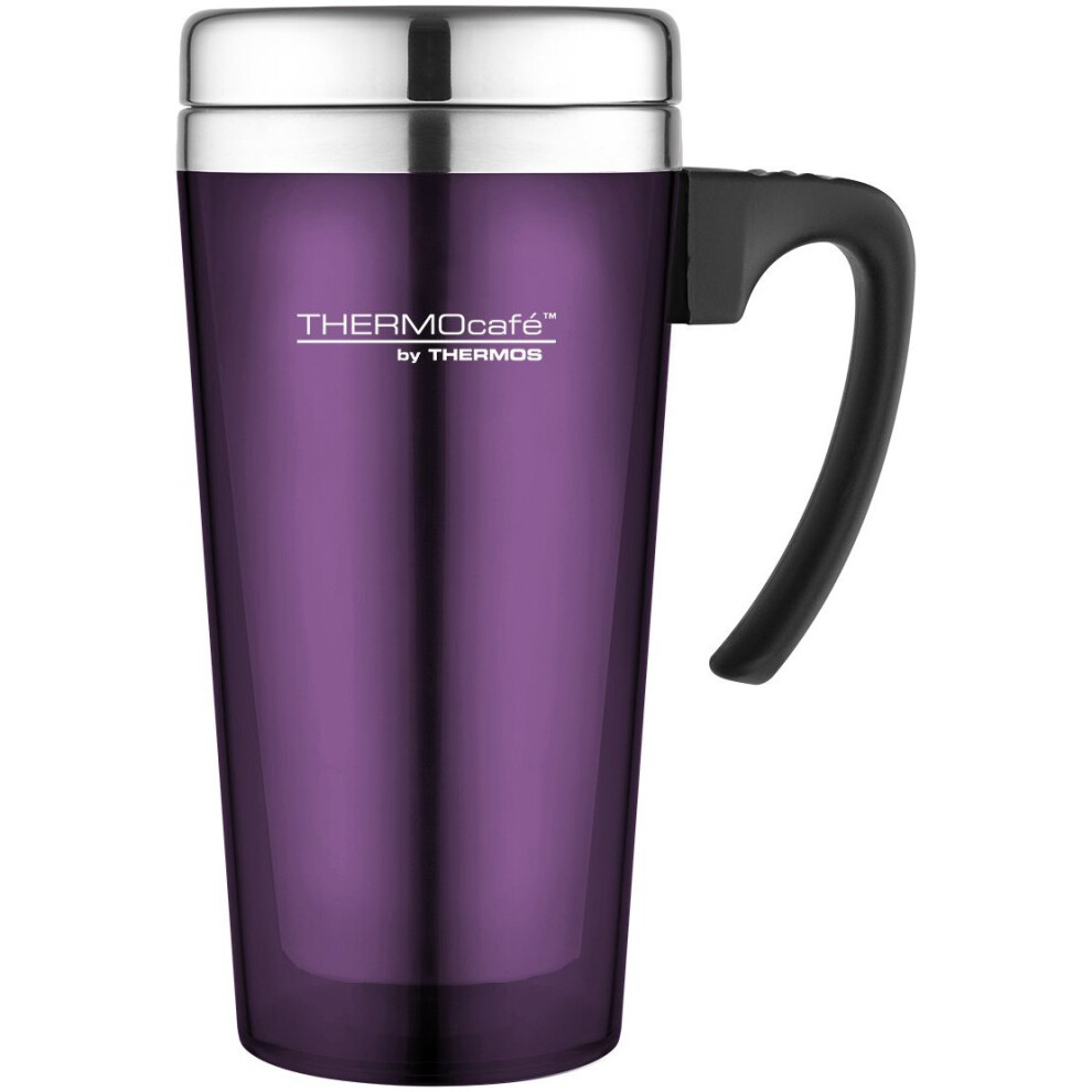 Thermos Thermocafé Translucent Travel Mug, 420 Ml Purple
