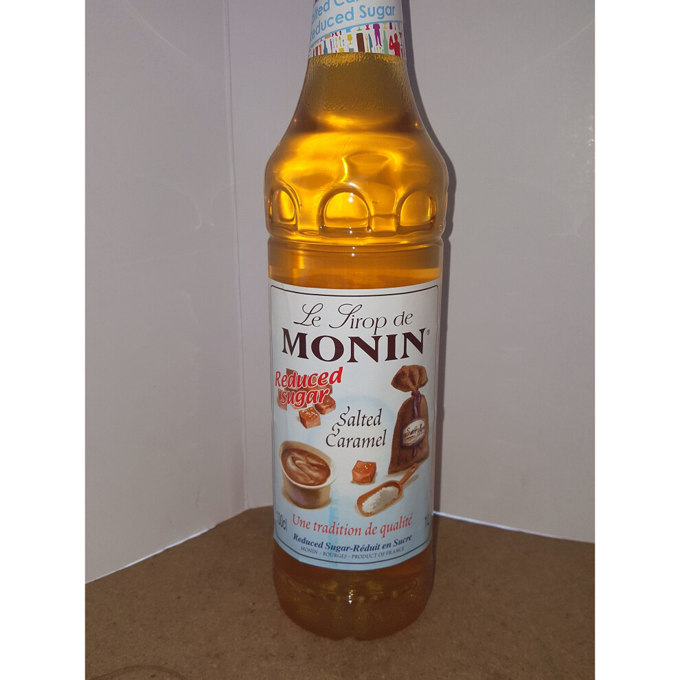 Monin Reduced Sugar Salted Caramel 1ltr