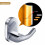 Modern Solid Brass Chrome Finish Bathroom Robe and Towel Door Hooks Wall Mount Bathroom Accessory 7113 8