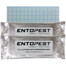 Pack of 20 Entopest Clothes Moth Pheromone Replacement Refill Pads