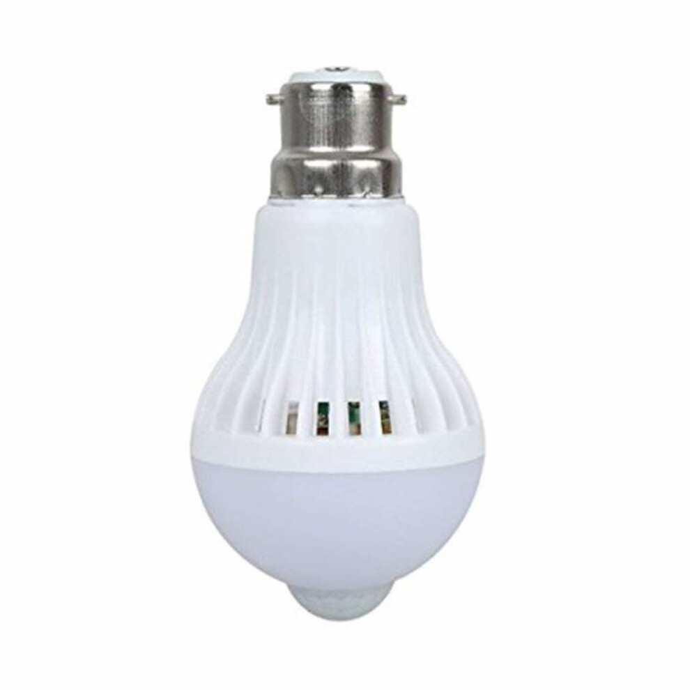 Scoolr B22 5W LED PIR Infrared Motion Sensor Bulb Auto Switch Night Light Energy Saving Light For Indoor Outdoor Porch Hallway Home Kitchen Stairs...