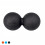 Protone double lacrosse ball for trigger point massage - peanut roller tool for deep muscle massage (Black) 2