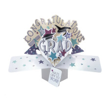 Second Nature Pop Ups"Congratulations" Lettering Graduation Card