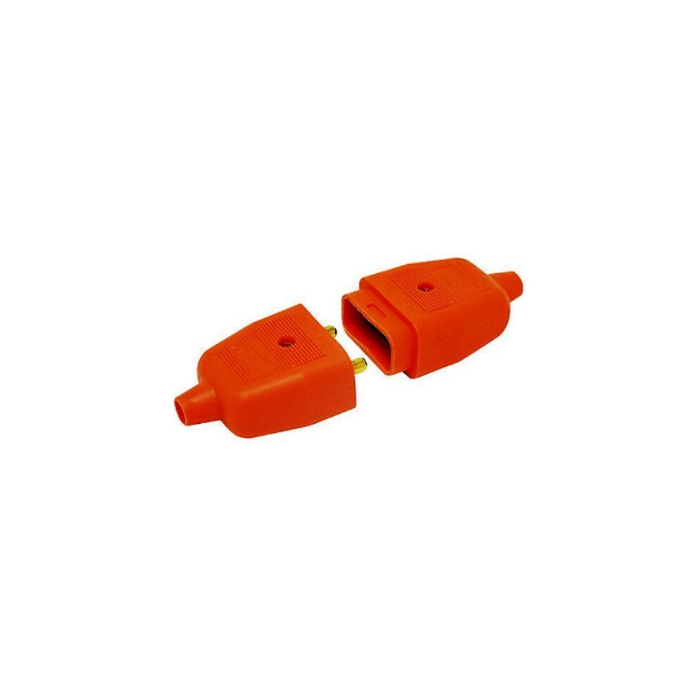 Bulk Hardware Bh05740 2-Pin Flex Connector, 10 Amp, Orange 5013249446190