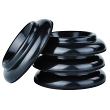 KingPoint ABS Upright Piano Caster Cups Set of 4 Black Slip Resistant