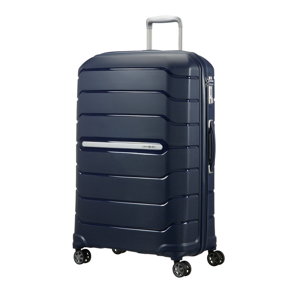 SAMSONITE Flux - Spinner 75/28 Expandable Hand Luggage, 75 cm, 121 liters, Blue (Navy Blue)