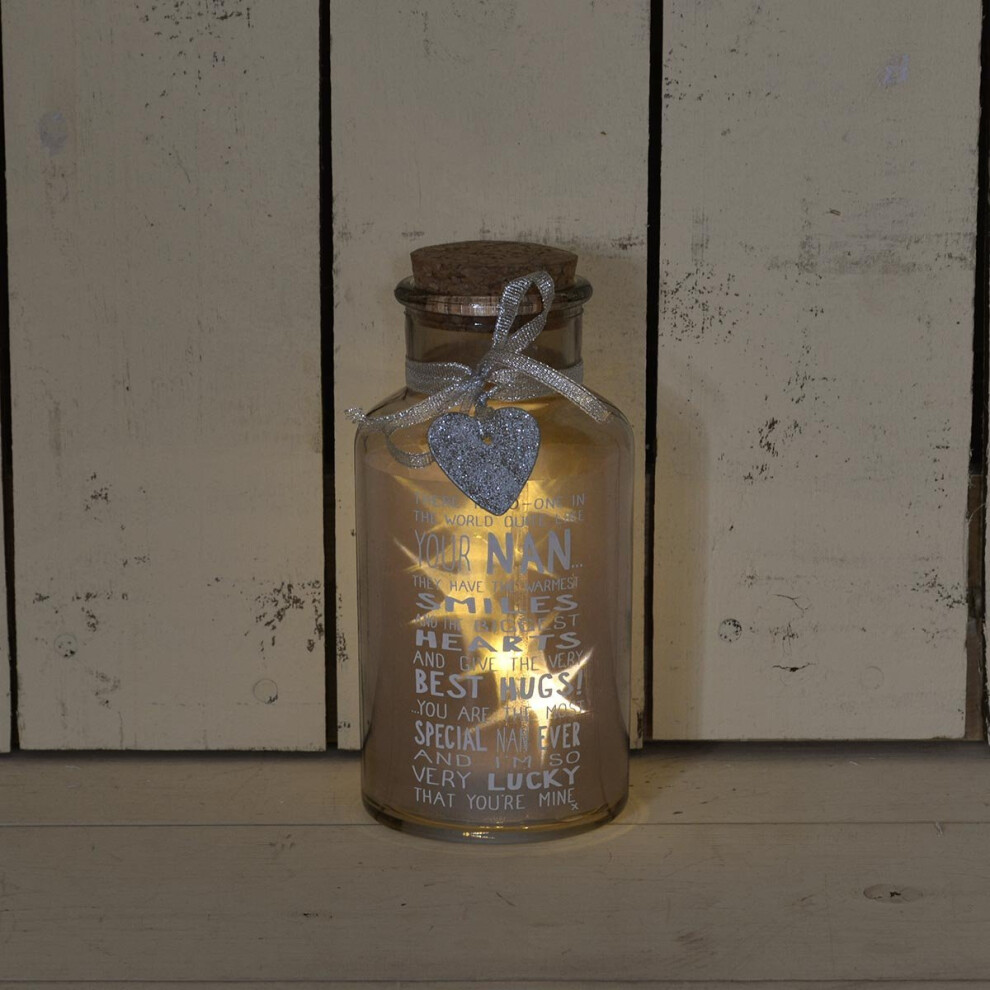 Pink-Sumo Special Nan Light Up Jar Messages Of Love Gift Range Birthday Christmas Gifts