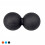 Protone double lacrosse ball for trigger point massage - peanut roller tool for deep muscle massage (Black) 1