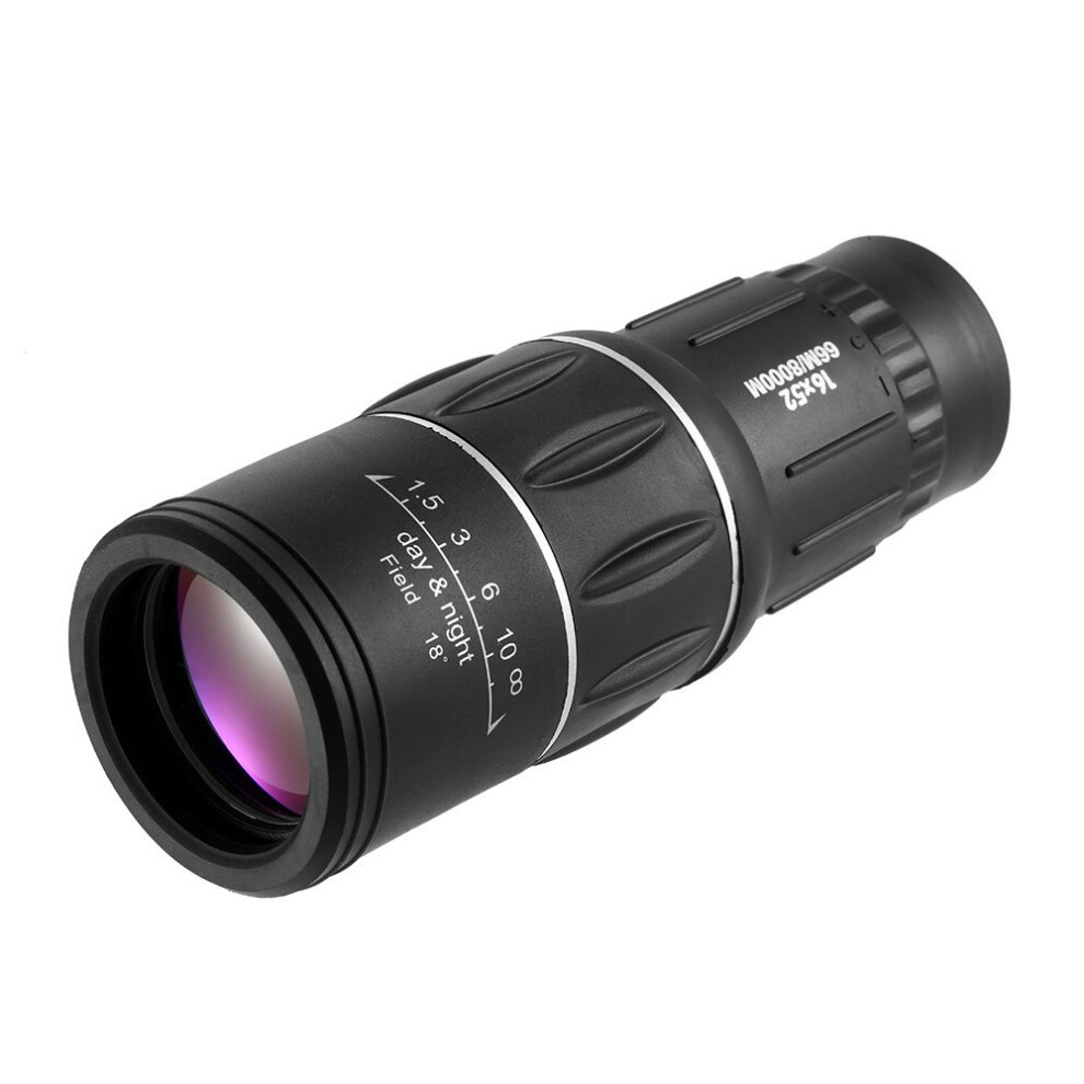 Lixada 16x52 High Powered Dual Focus Portable Monocular Telescope Outdoor Handheld Ultra Monocular Scope for Hunting Camping Birdwatching