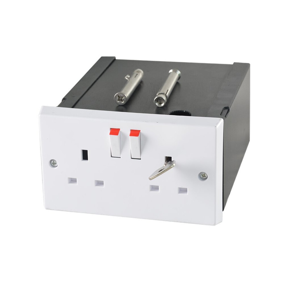 Imitation Double Plug Socket Wall Safe Security Secret Hidden Stash Box