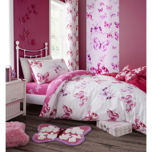 Catherine Lansfield Catherine Lansfield Butterfly 3D Filled Cushion Pink 1