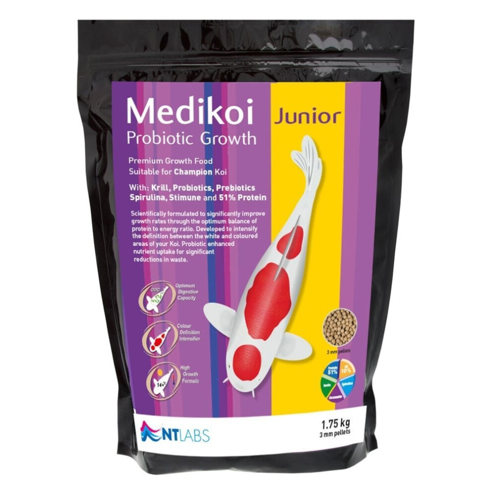 NT Labs Medikoi Probiotic Growth 1.75kg 3mm Pellet