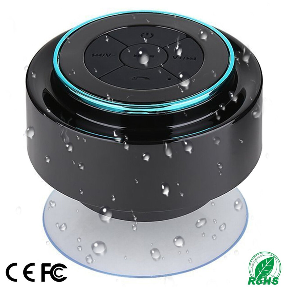 Shower Speaker, IPX7 Portable Fully Waterproof Bluetooth Speaker with FM Radio, Hands-Free Speakerphone. Rechargeable Using Micro USB, Perfect...