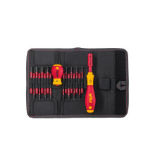 Jogo de chaves de fenda e pontas - WIHA - 41231 - 18 peças - Proteção elétrica até 1000V - Torx e Phillips