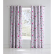 Catherine Lansfield Fairies Easy Care Eyelet Curtains Sheet Pink, 66x72 Inch