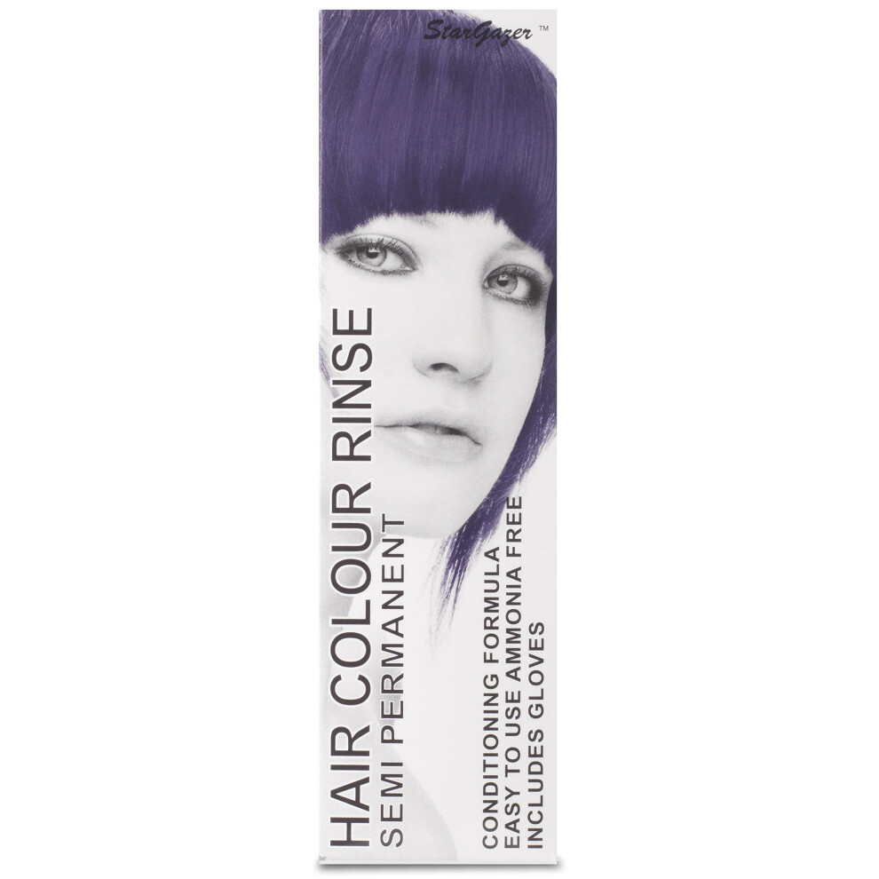 Stargazer Lavender Blue Semi Permanent Hair Dye Conditioning Semi Permanent Hair Dye, vegan cruelty free direct application hair colour