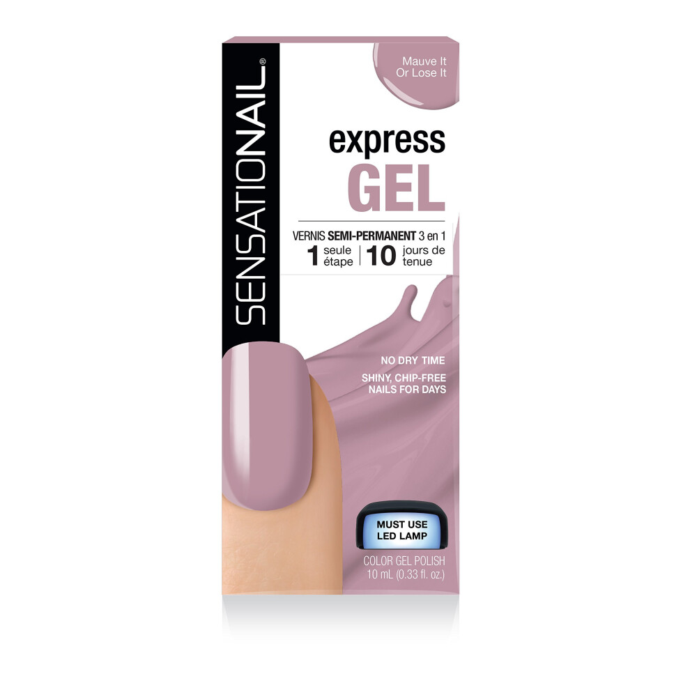 SensatioNail Express Gel Polish Mauve It Or Lose It, 10ml