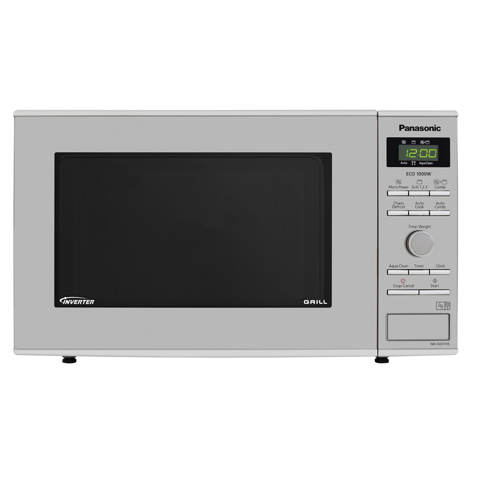 Panasonic NN-GD37HSBPQ Inverter Microwave Oven with Grill, 23 Litre, 1000 W, Stainless Steel