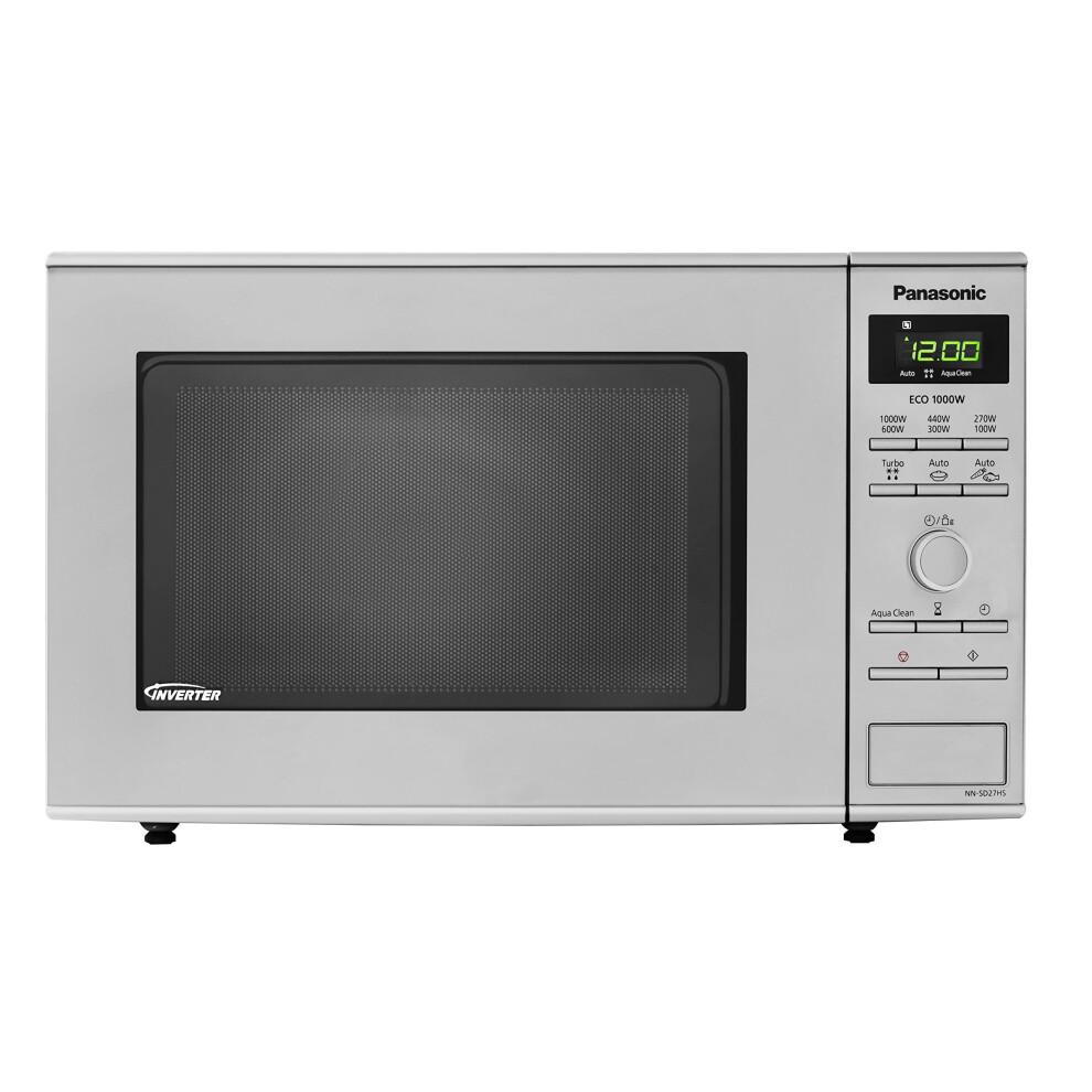 Panasonic NN-SD27HSBPQ Solo Inverter Microwave Oven, 23 Litre, 1000 W, Stainless Steel