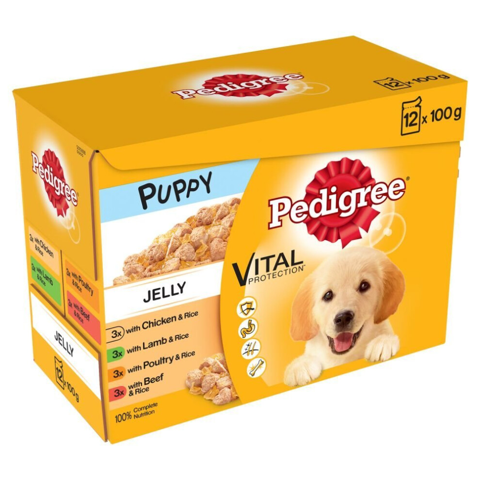 Pedigree Pet-97537 Pouch Puppy In Jelly 12 X 100G (100G)