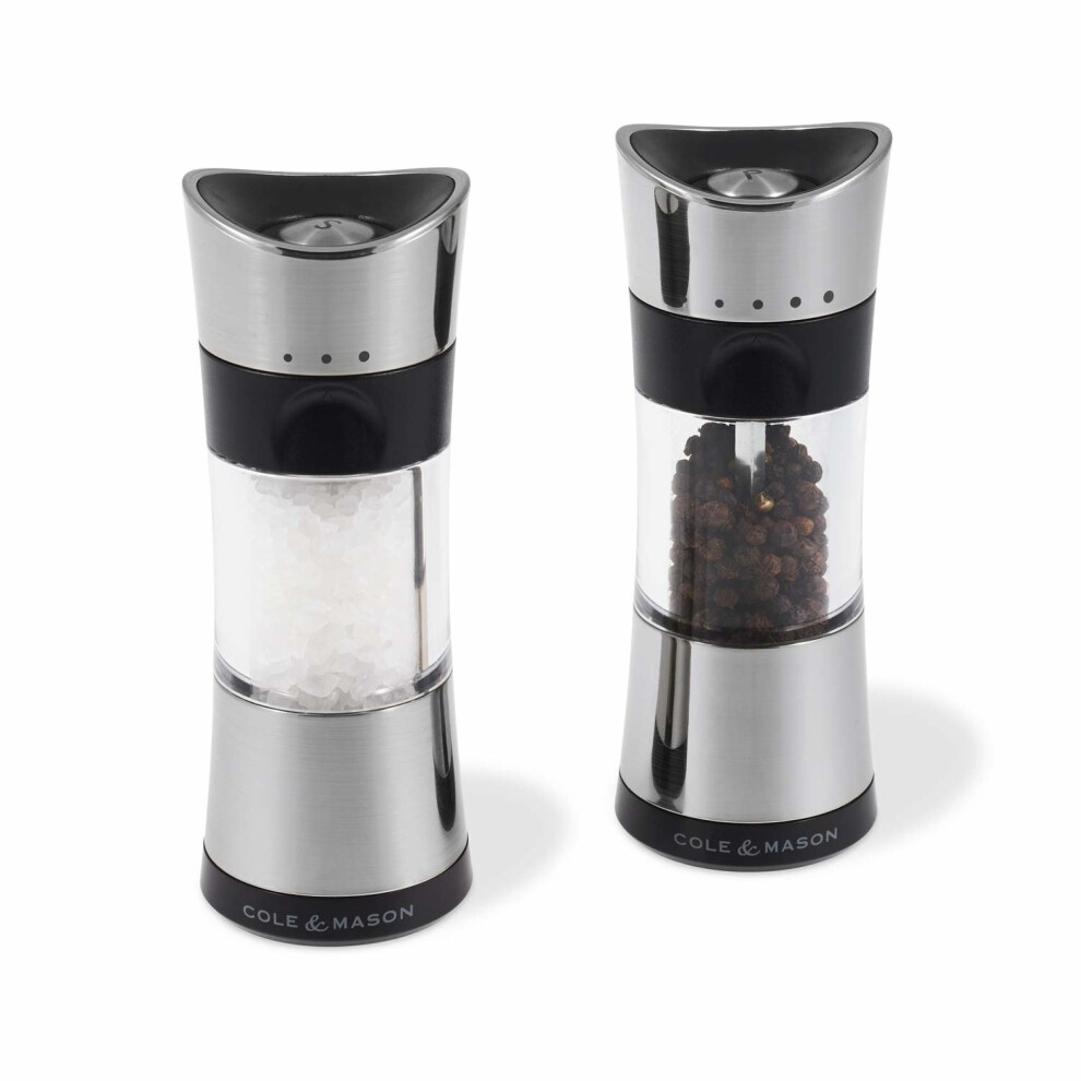 Cole & Mason Precision Horsham Inverta Salt And Pepper Mill Gift Set, Chrome, 15 Cm