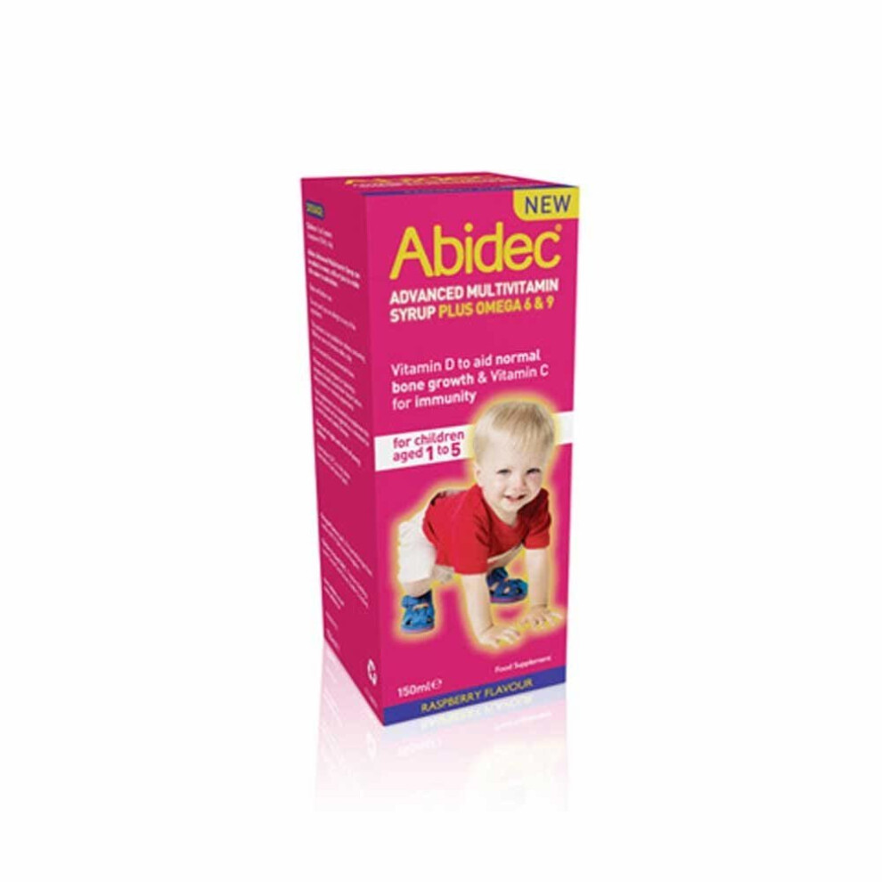 Abidec Advanced Multivitamin Syrup Plus Omega 6 And 9, 150 Ml