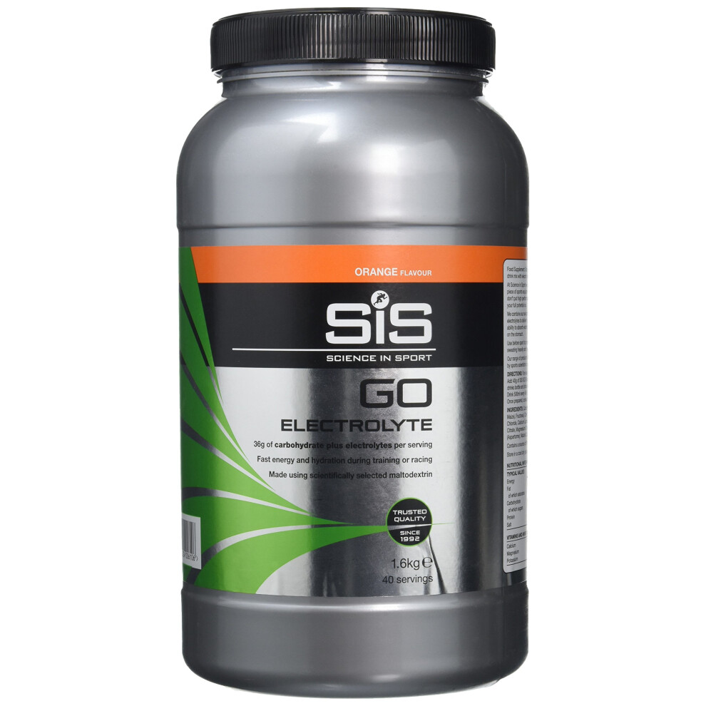 Science-In-Sport Science In Sport Go Electrolyte Energy Drink Powder, 1.6 Kg, 40 Servings Orange