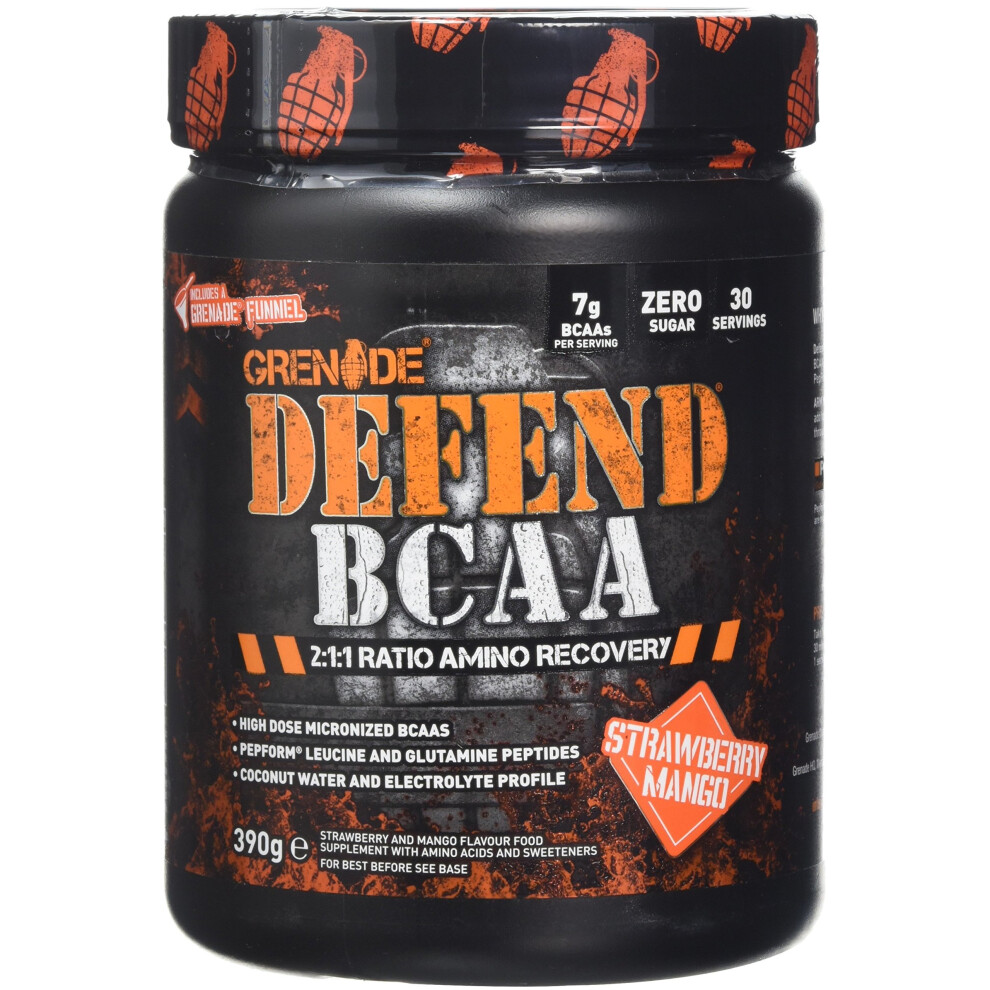 Grenade Defend Bcaa, Strawberry Mango, 390 G