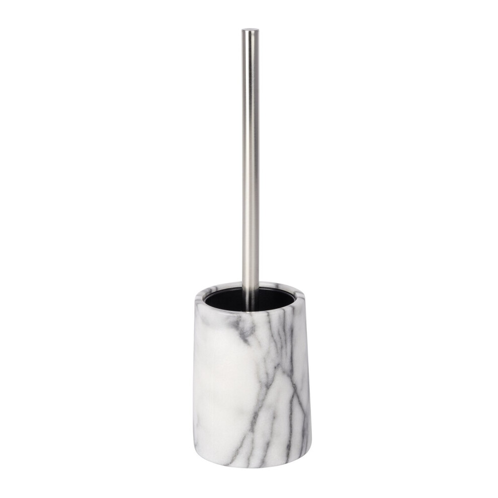 Wenko "Onyx Marble Toilet Brush and Holder, White