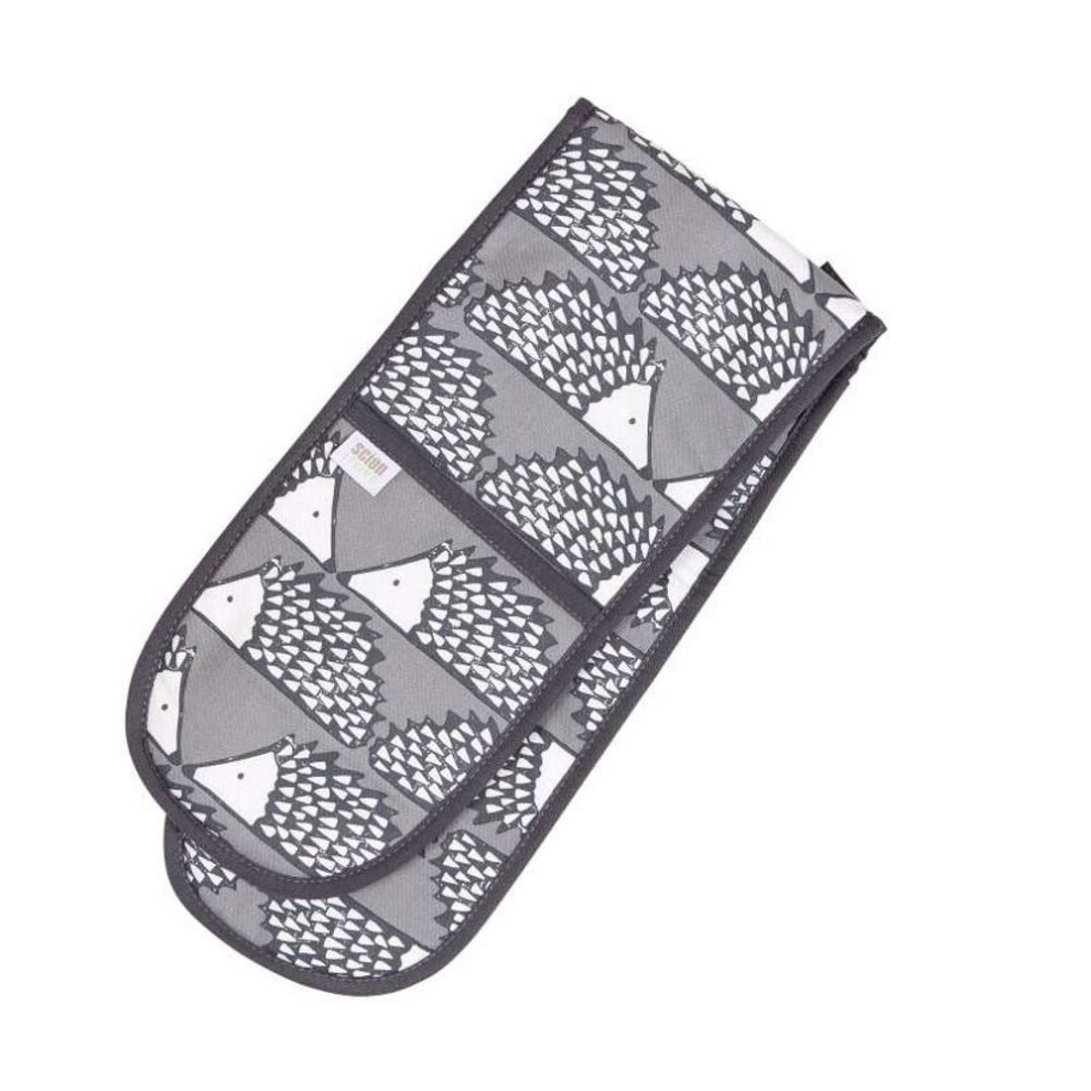 Dexam Scion Living Spike Hedgehog Double Oven Glove Grey Charcoal