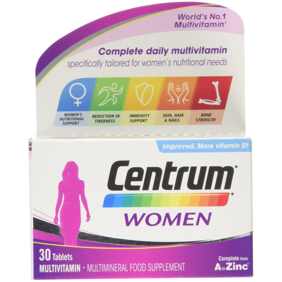 CENTRUM ADVANCE Multivitamin Tablets For Women, Pack Of 30