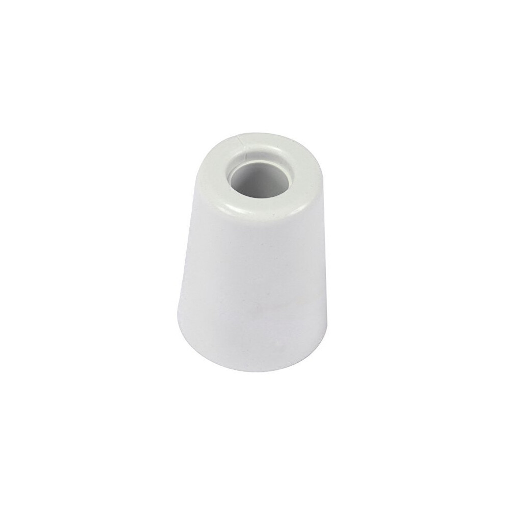 Brinox Large White Door Stop with Screw - PVC Rubber, 5x3.7x3.7 cm (B90210B)