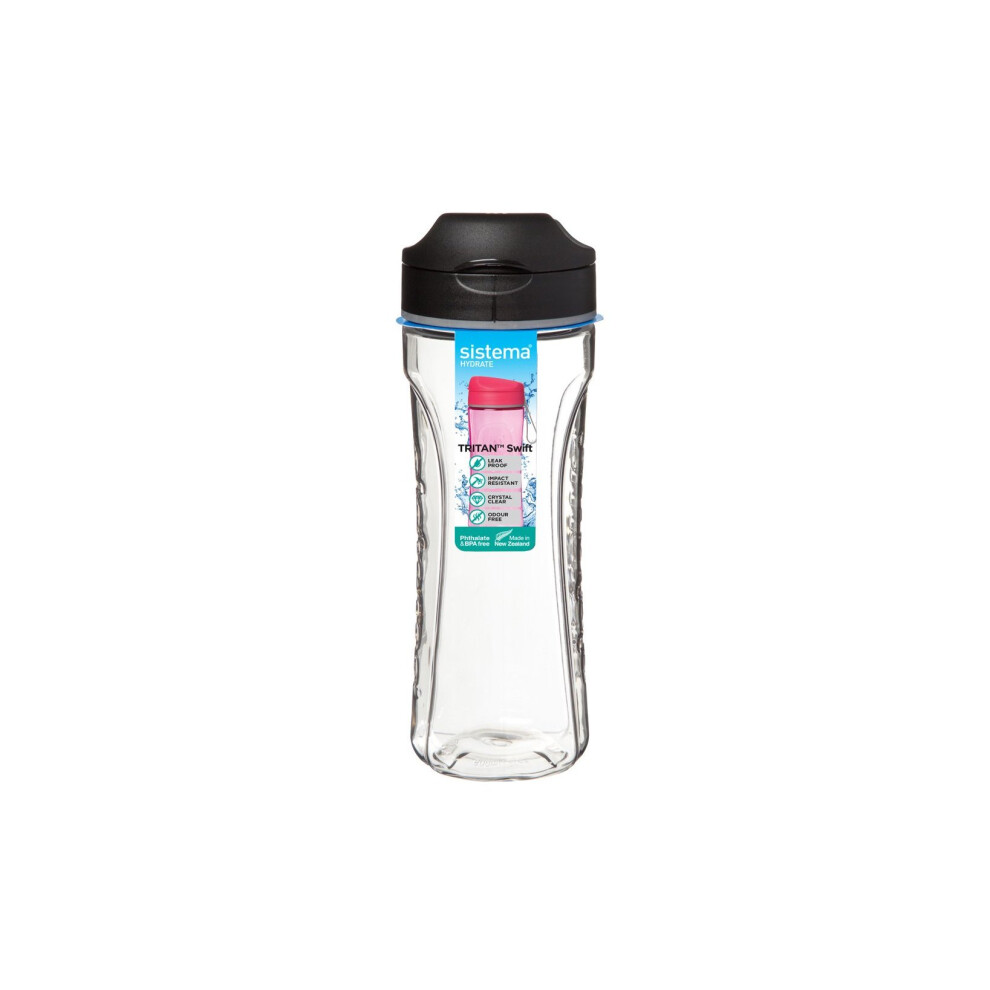 Sistema Hydrate Tritan Swift Bottle, 600 ml - Assorted Colours