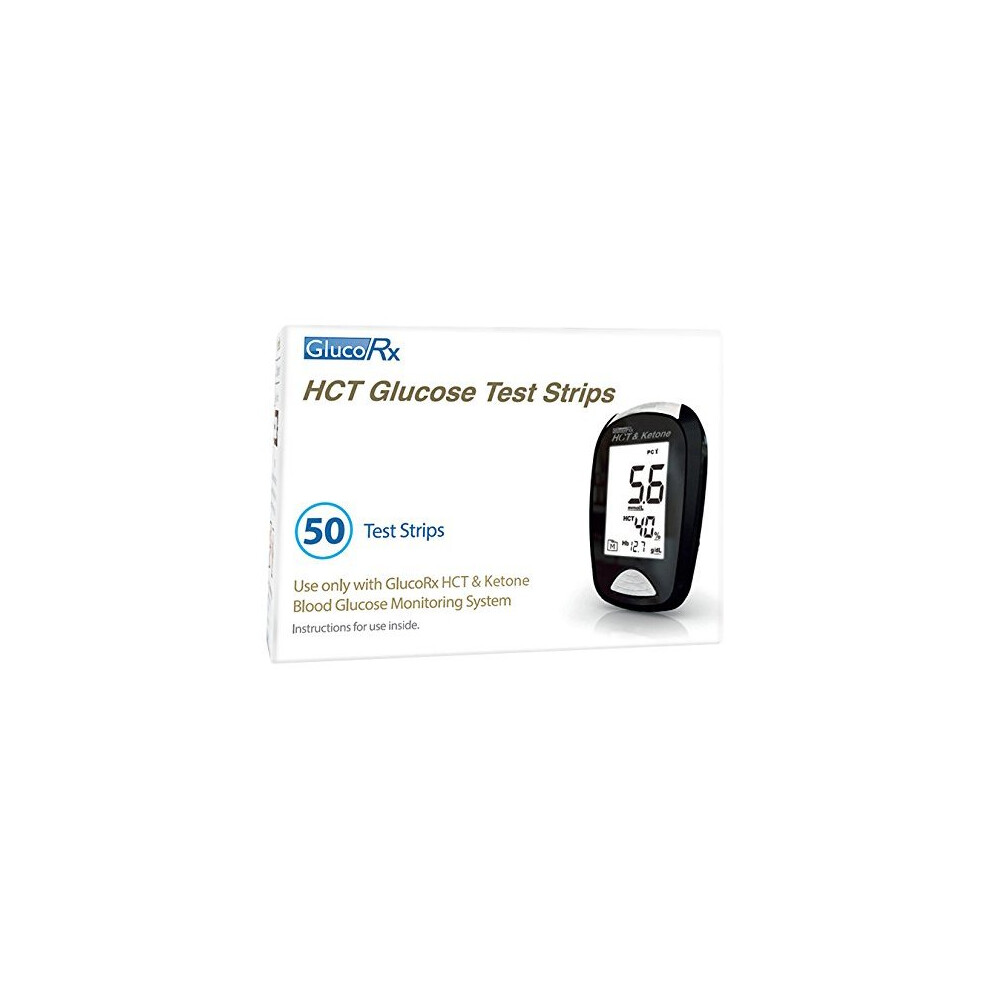 Glucorx Hct Glucose Test Strip, 50-Count