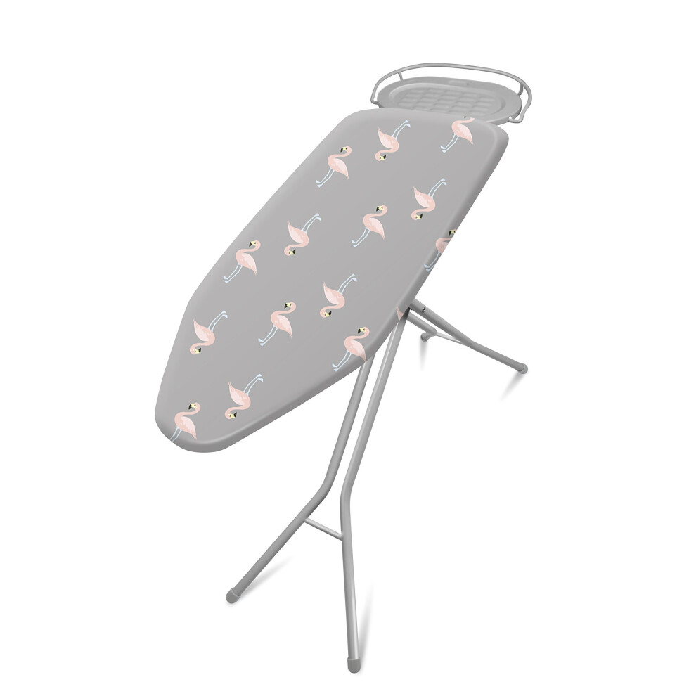 Addis Affinity Ironing Board, 114x37cm, Silver Flamingo Design, Metal, 7 X 36 X 36 Cm