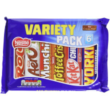 Nestlé Gemengde Multipack Chocoladerepen, 264 g, 12 x 6 variatieverpakking (totaal 72 repen)